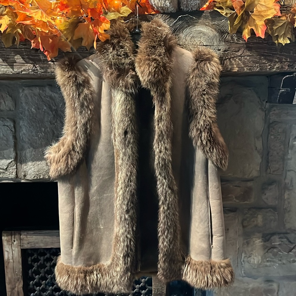 FUR LINED VEST !